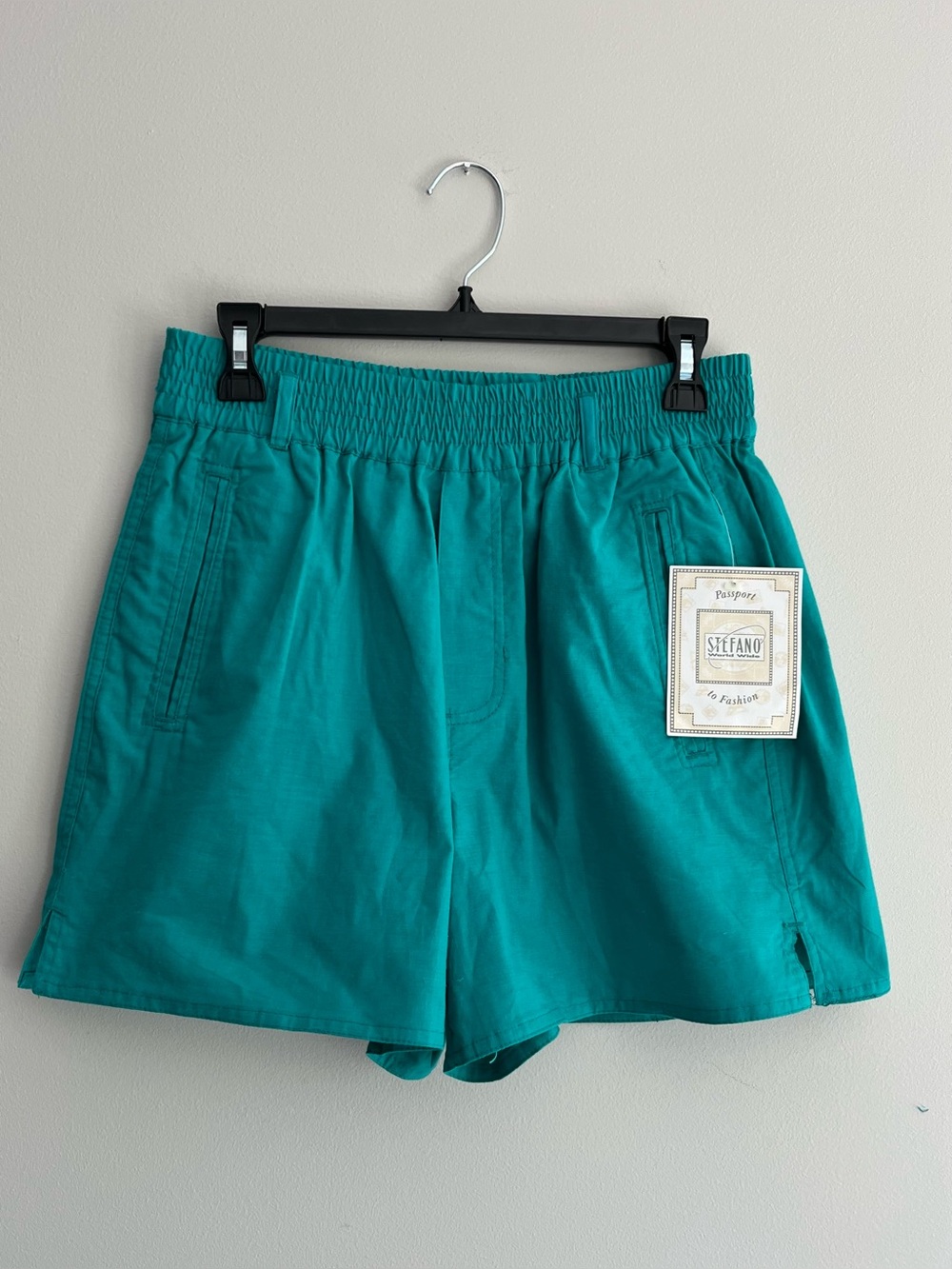 Vintage Stefano Teal Casual Shorts size M